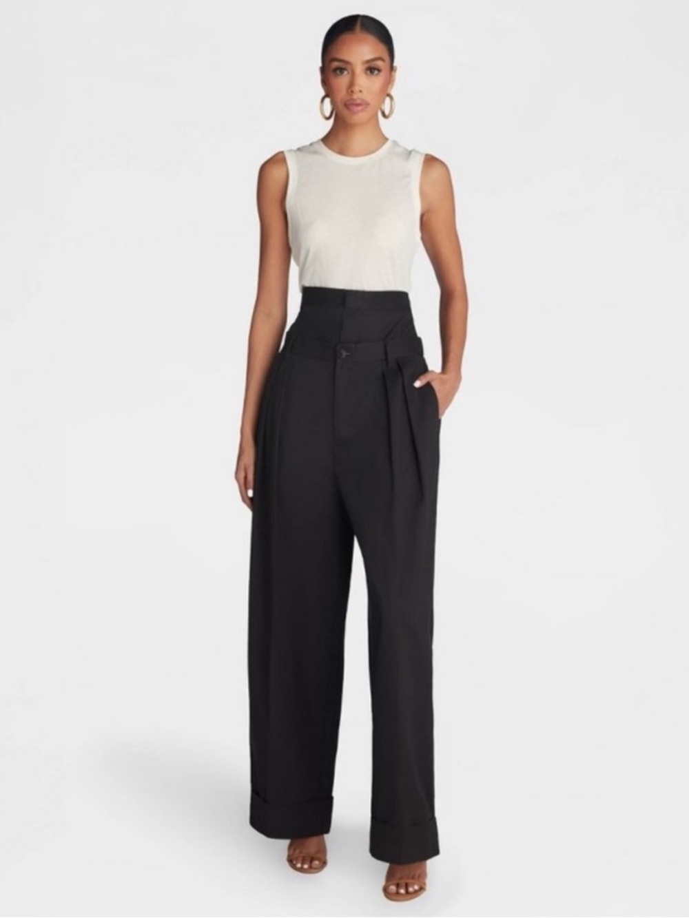 KBB by Kahlana Baggy Leg "The Waist Curtain Trouser"
